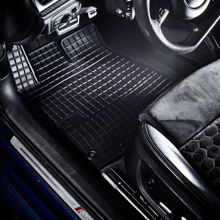 Tappetini compatibili con Jeep Compass II PHEV dal 2016 in poi, su misura in Gomma